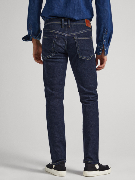 Pepe Jeans Σκούρο μπλε ανδρικό τζιν στενής εφαρμογής Pepe Jeans Hatch