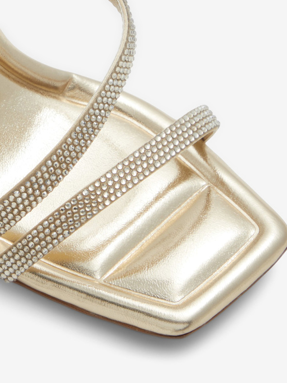 Aldo Γυναικεία πέδιλα με ψηλό τακούνι σε χρυσό ALDO Adrocan Mix Mat