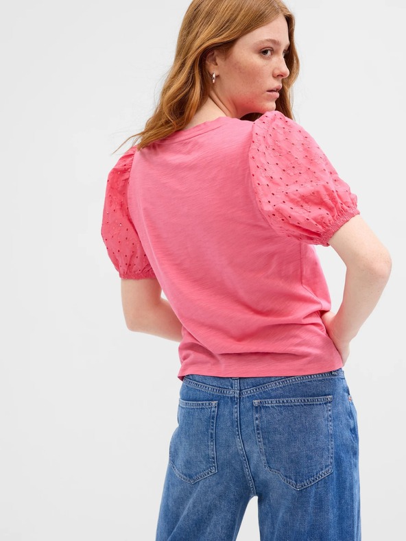 GAP Μπλουζάκι με δαντελένια μανίκια GAP