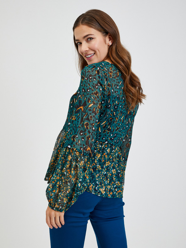 Orsay Πράσινη γυναικεία μπλούζα με σχέδιο ORSAY