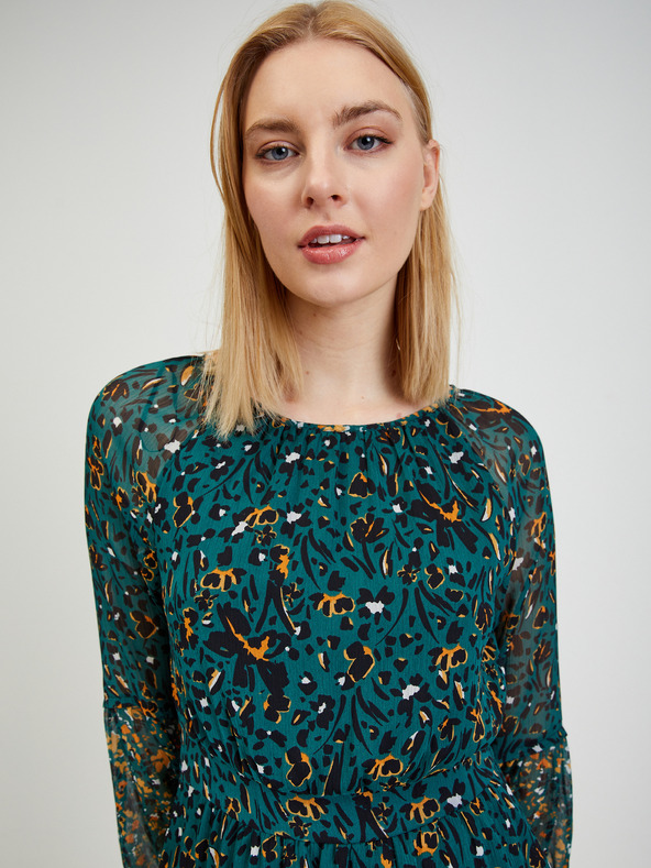 Orsay Πετρόλ γυναικείο φόρεμα με σχέδιο ORSAY