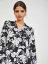 Orsay ORSAY Λευκό και μαύρο γυναικείο φλοράλ φόρεμα