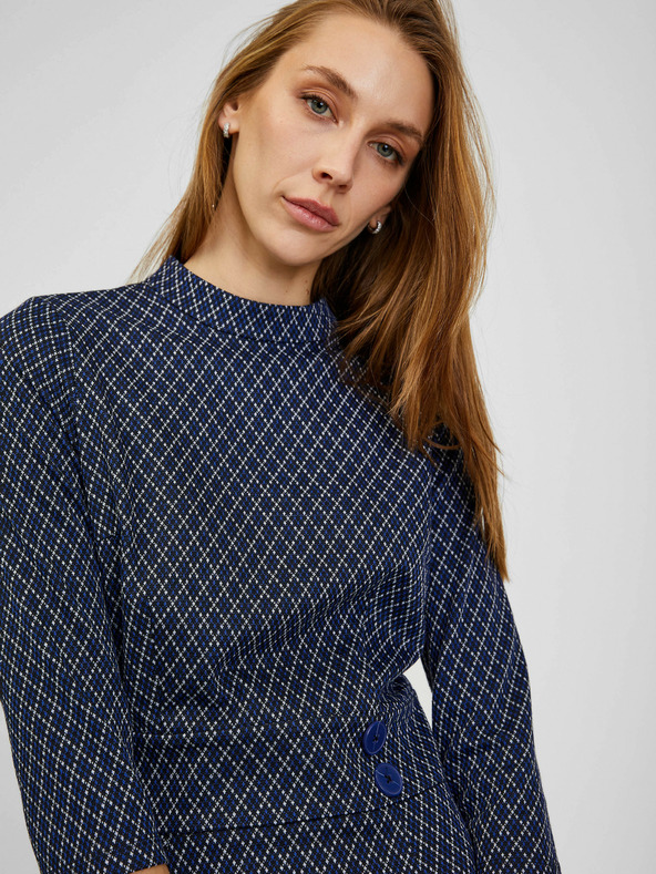 Orsay Σκούρο μπλε γυναικείο φόρεμα με σχέδιο ORSAY