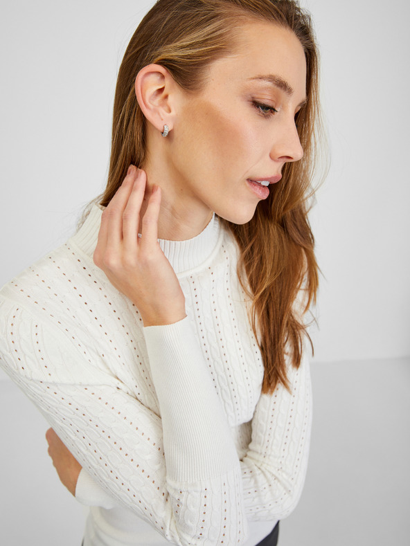 Orsay Λευκό γυναικείο πουλόβερ ORSAY