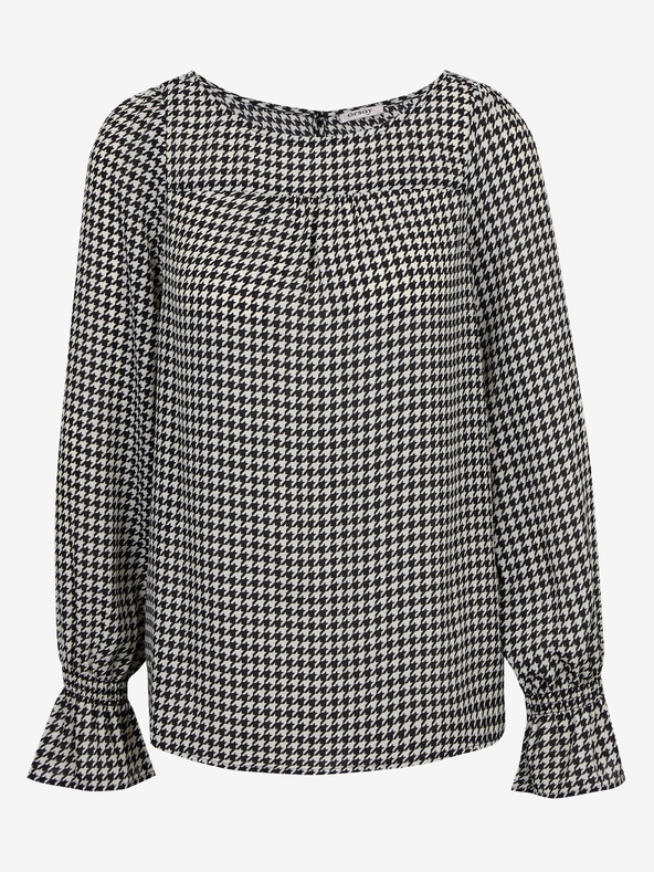 Orsay Μαύρη και λευκή γυναικεία μπλούζα με μοτίβο ORSAY