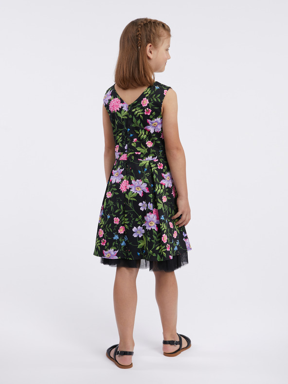 Orsay Μαύρο παιδικό φλοράλ φόρεμα ORSAY