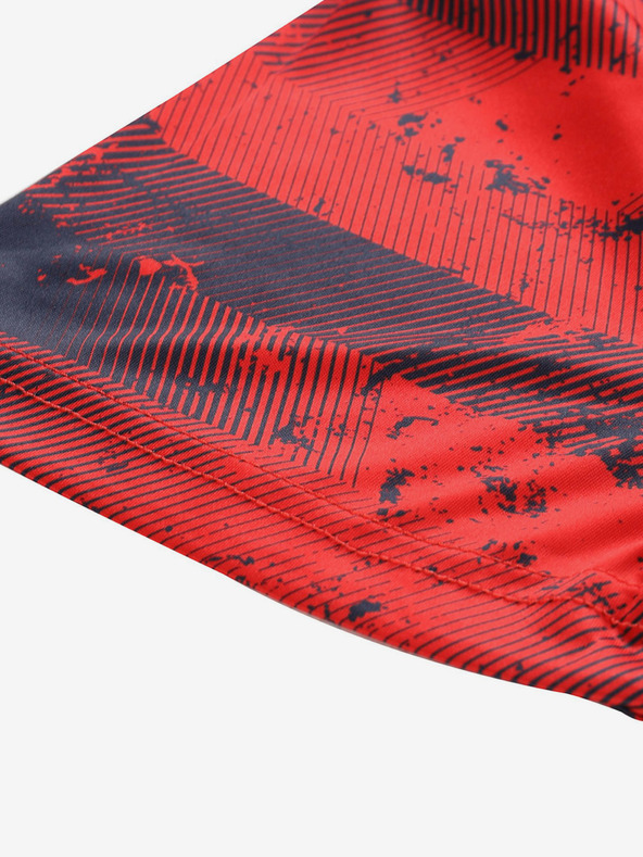 ALPINE PRO Κόκκινο ανδρικό λειτουργικό μπλουζάκι με σχέδιο ALPINE PRO QUATR