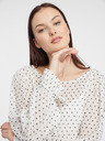 Orsay Λευκή γυναικεία πουά μπλούζα ORSAY