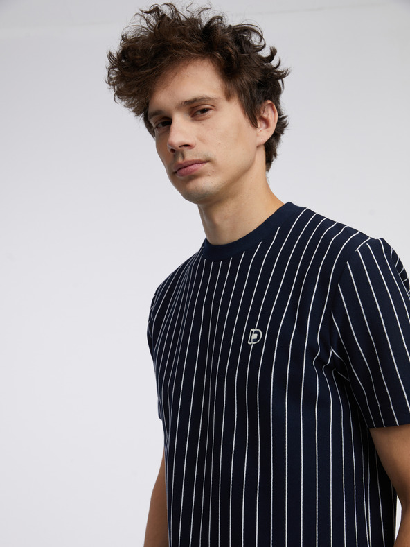 Tom Tailor Denim Σκούρο μπλε ανδρικό ριγέ μπλουζάκι Tom Tailor Denim