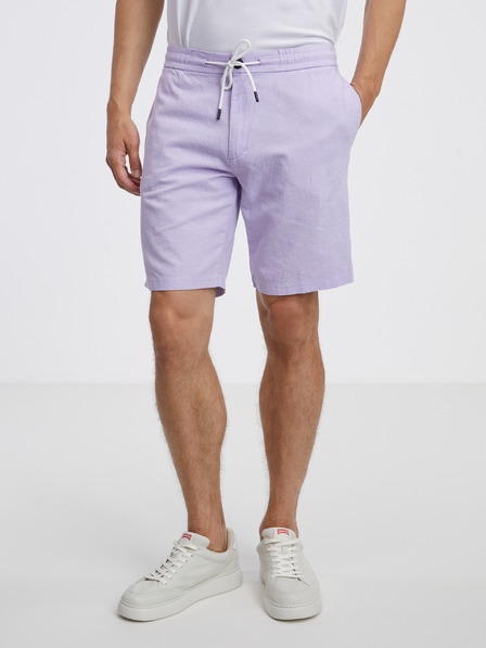 Tom Tailor Denim Ανοιχτό μοβ Ανδρικό λινό σορτς Tom Tailor Denim