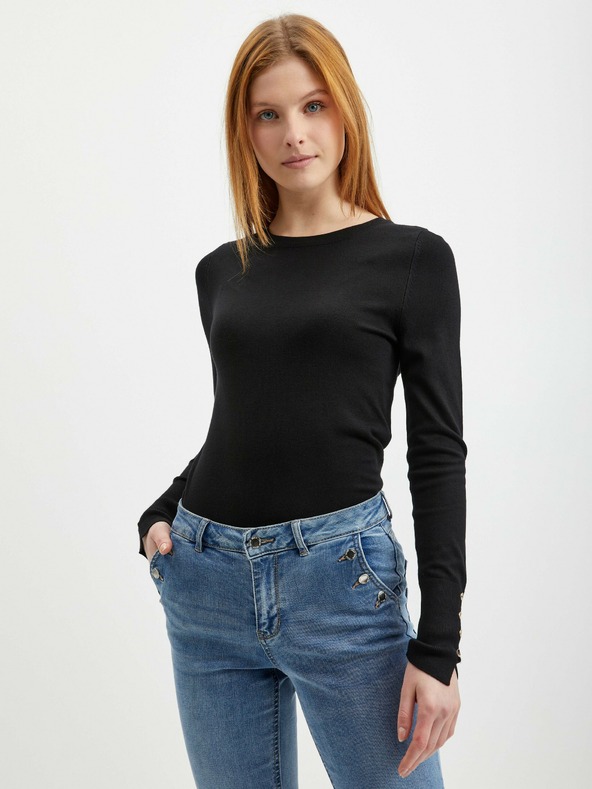 Orsay Μαύρο γυναικείο ελαφρύ πουλόβερ ORSAY