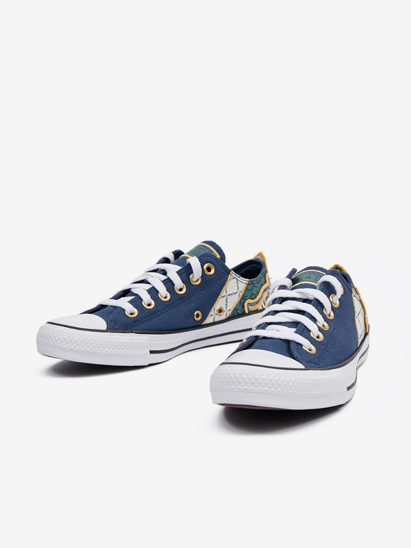 Converse Σκούρο μπλε γυναικεία παπούτσια Converse Chuck Taylor All Star Garden Noir με μοτίβο