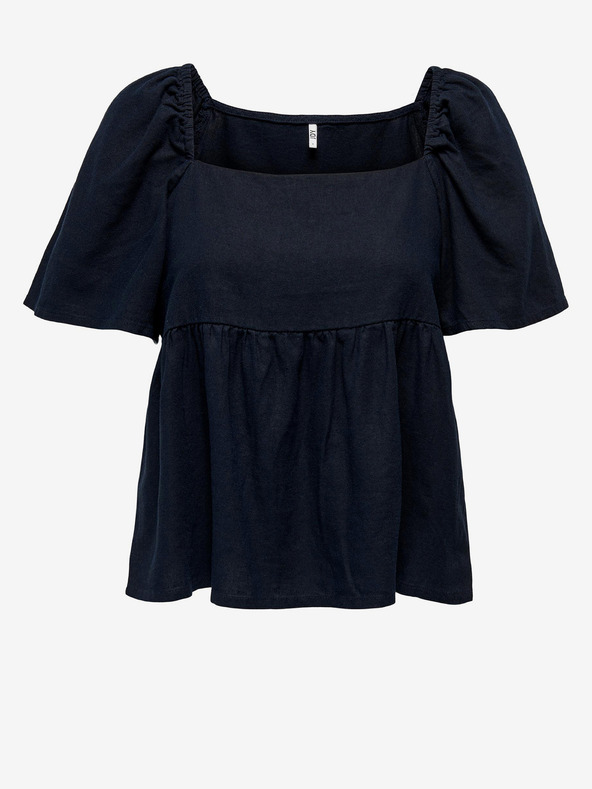 Jacqueline de Yong Σκούρο μπλε γυναικείο λινό τοπ JDY Say