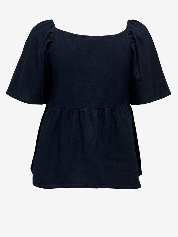 Jacqueline de Yong Σκούρο μπλε γυναικείο λινό τοπ JDY Say