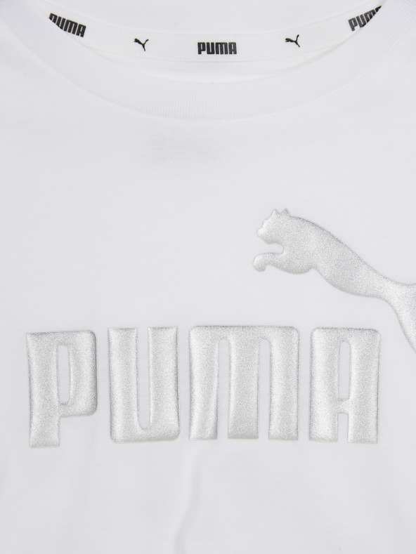 Puma Puma ESS+ Λευκό μπλουζάκι για κορίτσια
