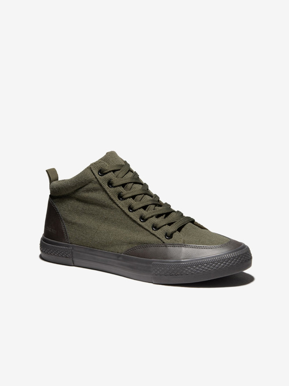 Ombre Clothing Μαύρο και πράσινο Ανδρικά παπούτσια παπουτσιών Ombre Ρούχα T377