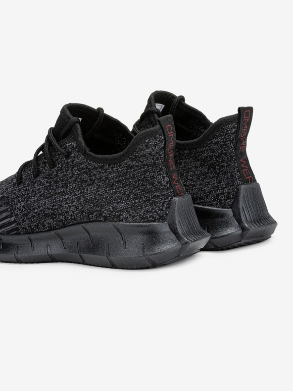 Ombre Clothing Μαύρα ανδρικά μαύρα αθλητικά παπούτσια Ombre Clothing