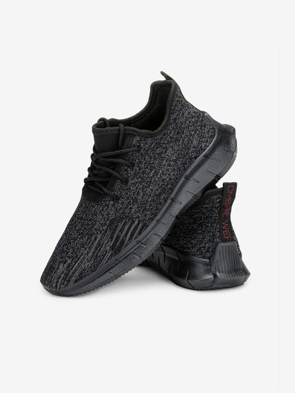 Ombre Clothing Μαύρα ανδρικά μαύρα αθλητικά παπούτσια Ombre Clothing