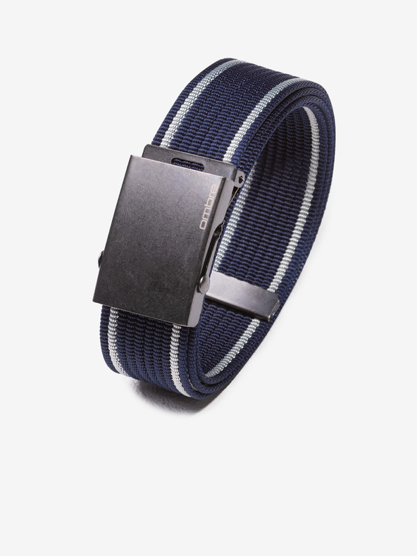 Ombre Clothing Σκούρο μπλε ανδρική υφασμάτινη ζώνη Ombre Clothing A028