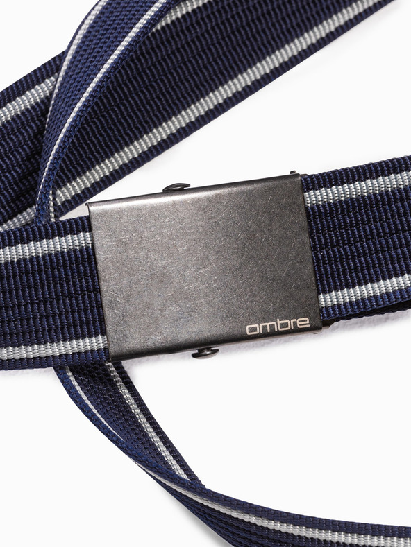 Ombre Clothing Σκούρο μπλε ανδρική υφασμάτινη ζώνη Ombre Clothing A028