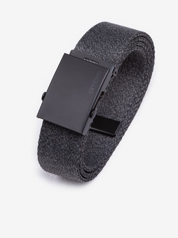 Ombre Clothing Ανδρική υφασμάτινη ζώνη - γραφίτης A647