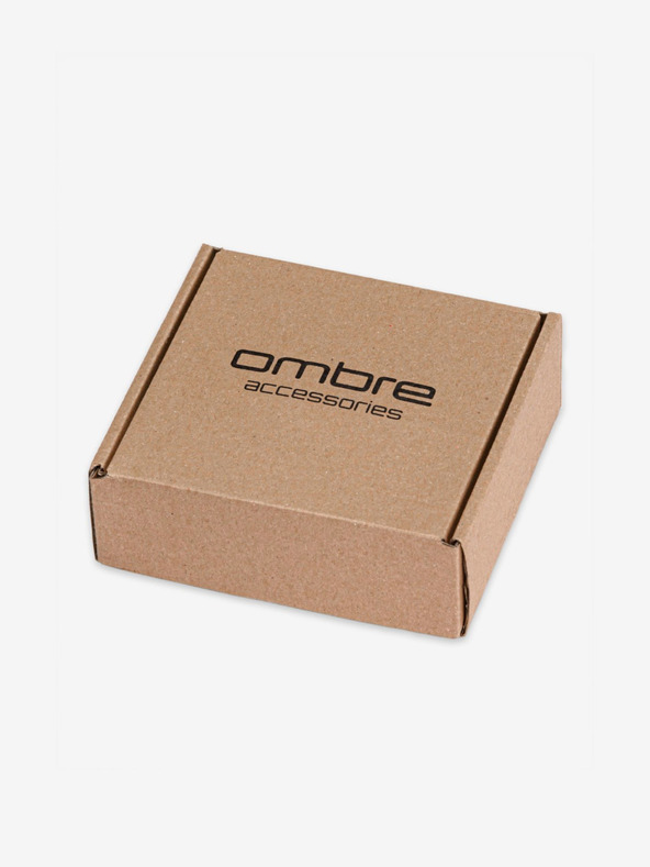 Ombre Clothing Ανδρική υφασμάτινη ζώνη σε γκρι και μαύρο χρώμα Ombre Clothing