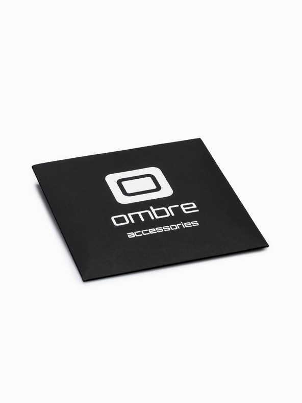 Ombre Clothing Μαύρο ανδρικό δερμάτινο βραχιόλι Ombre ρούχα