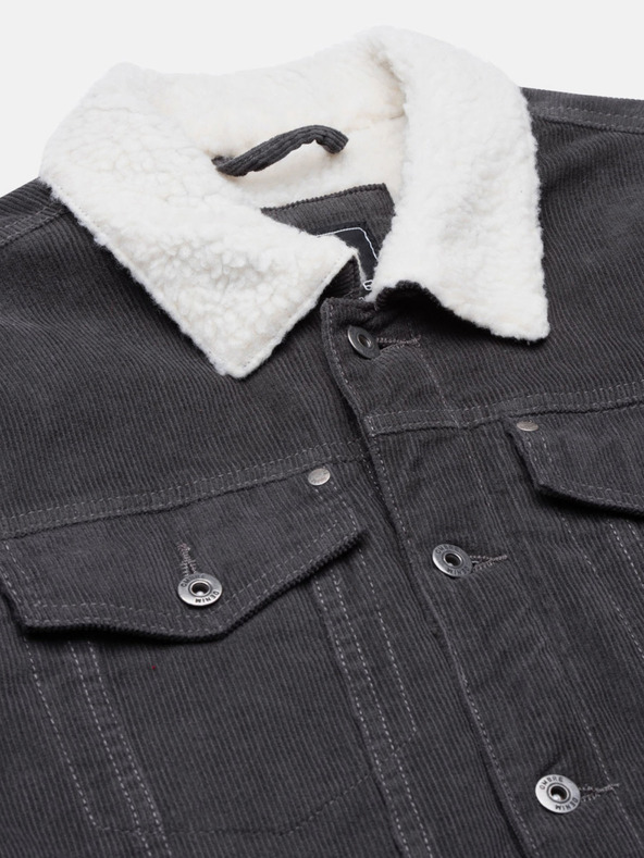 Ombre Clothing Σκούρο γκρι Ανδρικά ρούχα Ombre C524 Transitional Jacket