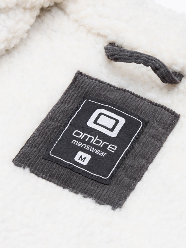 Ombre Clothing Σκούρο γκρι Ανδρικά ρούχα Ombre C524 Transitional Jacket