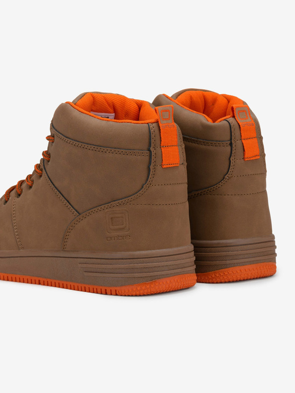 Ombre Clothing Καφέ Ανδρικές χειμερινές μπότες με παπούτσια Ombre Clothing T311