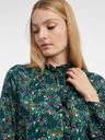 Orsay Σκούρο πράσινη γυναικεία φλοράλ μπλούζα ORSAY