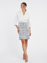 Orsay Μπλε και λευκό γυναικείο φόρεμα ORSAY