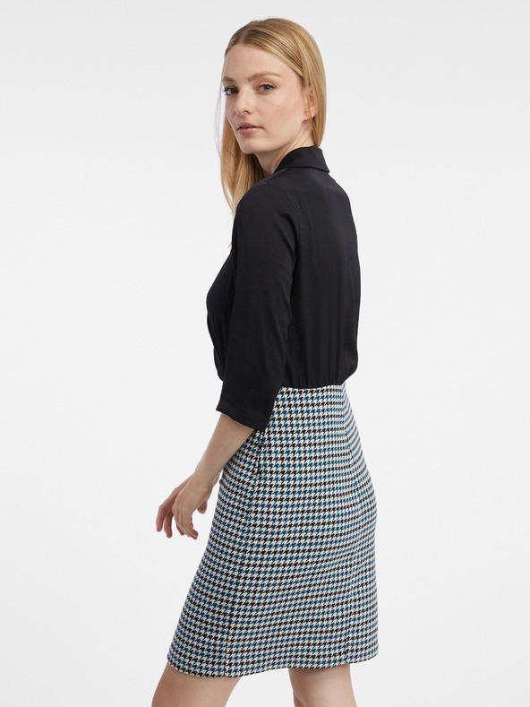 Orsay Μαύρο γυναικείο φόρεμα με σχέδιο ORSAY