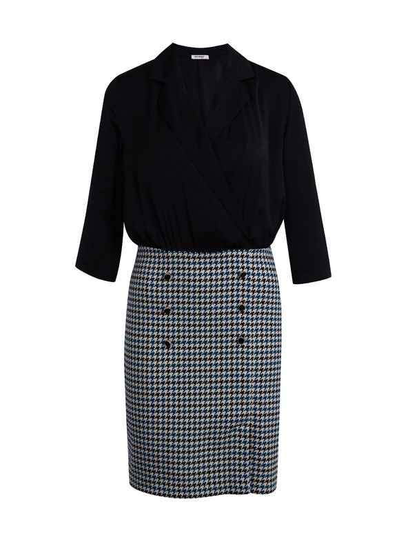 Orsay Μαύρο γυναικείο φόρεμα με σχέδιο ORSAY