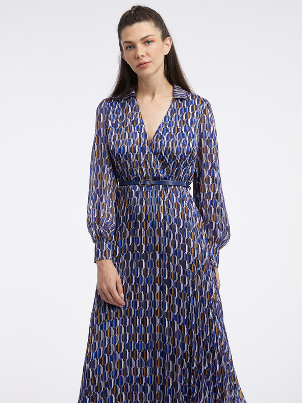 Orsay Σκούρο μπλε γυναικείο φόρεμα με σχέδιο ORSAY