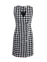 Orsay ORSAY Λευκό και μαύρο γυναικείο καρό φόρεμα