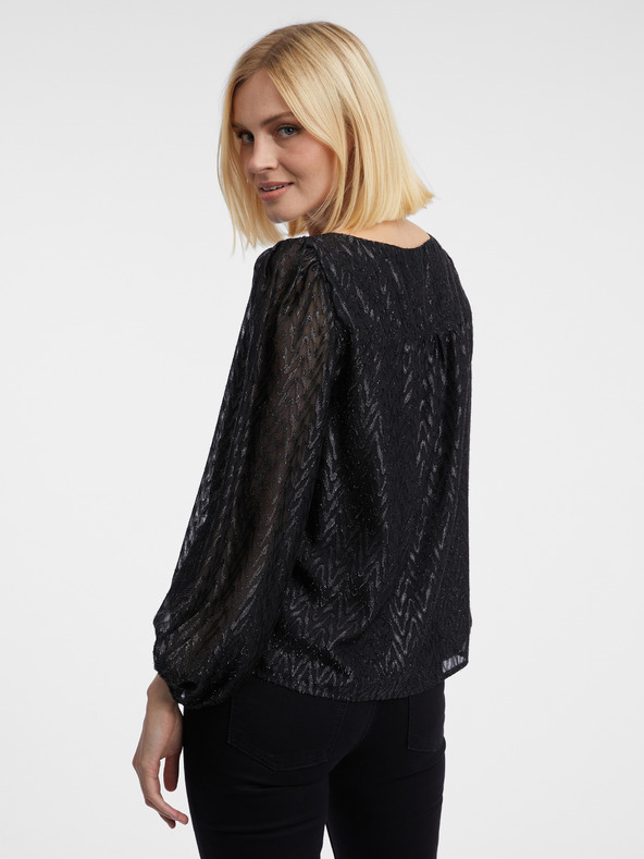 Orsay Μαύρη γυναικεία μπλούζα με σχέδιο ORSAY