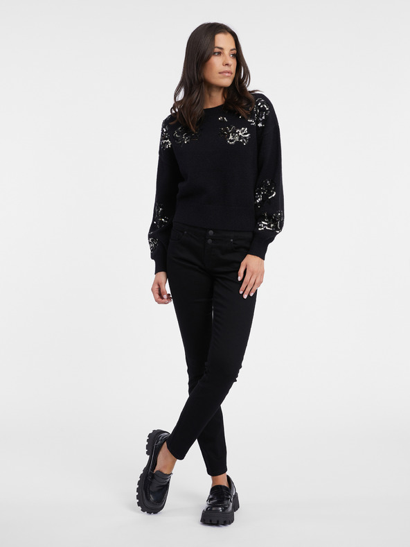 Orsay ORSAY Μαύρη γυναικεία ζακέτα ORSAY