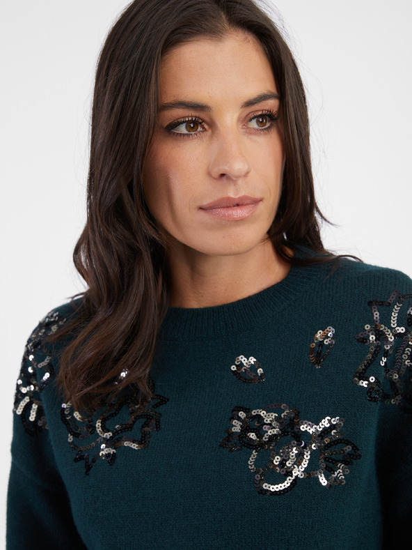 Orsay Πετρόλ γυναικείο πλεκτό πουλόβερ ORSAY