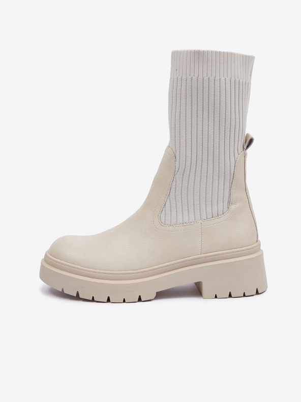 Orsay Μπεζ γυναικείες χειμερινές μπότες ORSAY