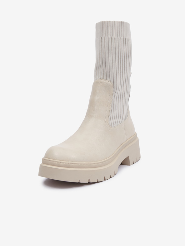 Orsay Μπεζ γυναικείες χειμερινές μπότες ORSAY