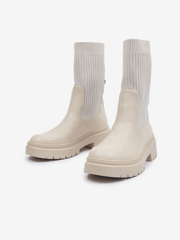 Orsay Μπεζ γυναικείες χειμερινές μπότες ORSAY