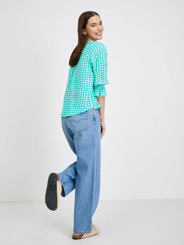 Orsay ORSAY ανοιχτό πράσινο καρό μπλούζα