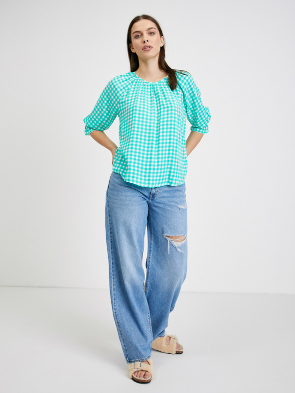 Orsay ORSAY ανοιχτό πράσινο καρό μπλούζα