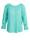 Orsay ORSAY ανοιχτό πράσινο καρό μπλούζα