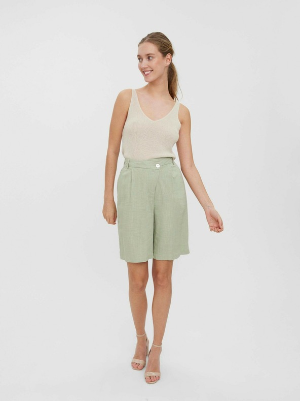 Vero Moda Ανοιχτό πράσινο σορτς VERO MODA Josie