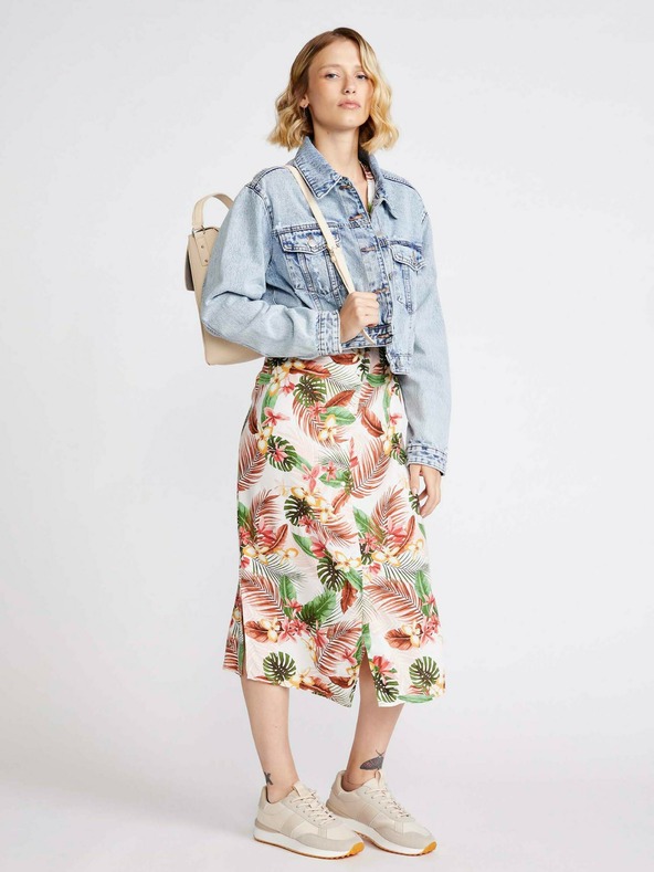 Vero Moda Κρεμώδες φλοράλ φόρεμα VERO MODA Simply