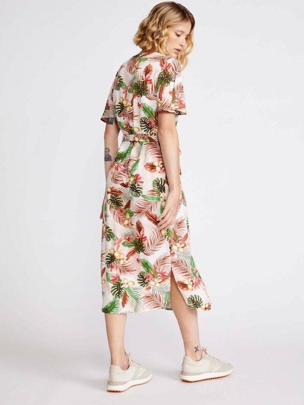 Vero Moda Κρεμώδες φλοράλ φόρεμα VERO MODA Simply