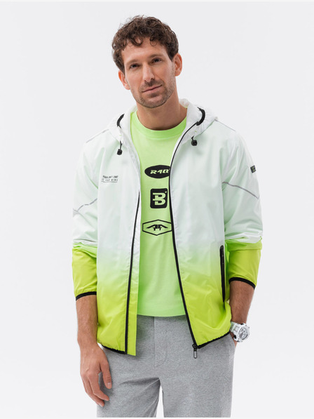 Ombre Clothing Πράσινο και λευκό ανδρικό σακάκι Ombre Clothing