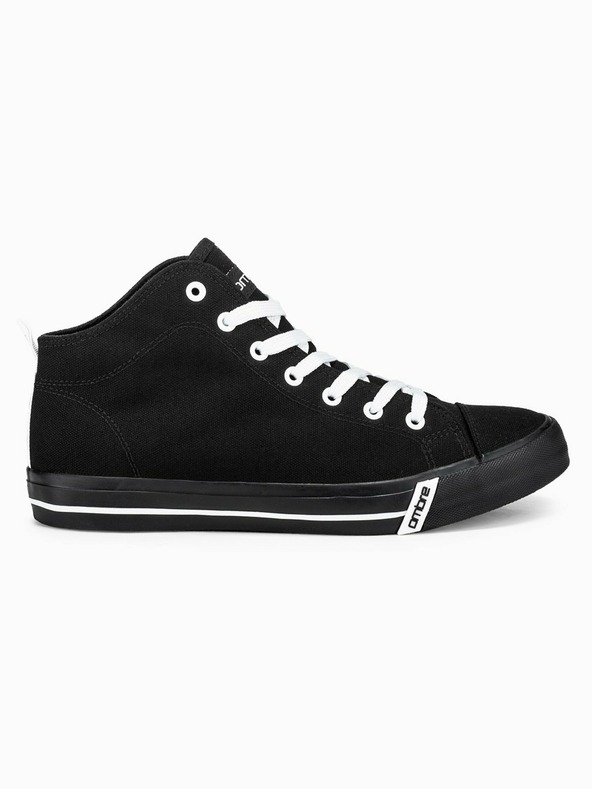 Ombre Clothing Μαύρα ανδρικά αθλητικά παπούτσια αστραγάλου T304